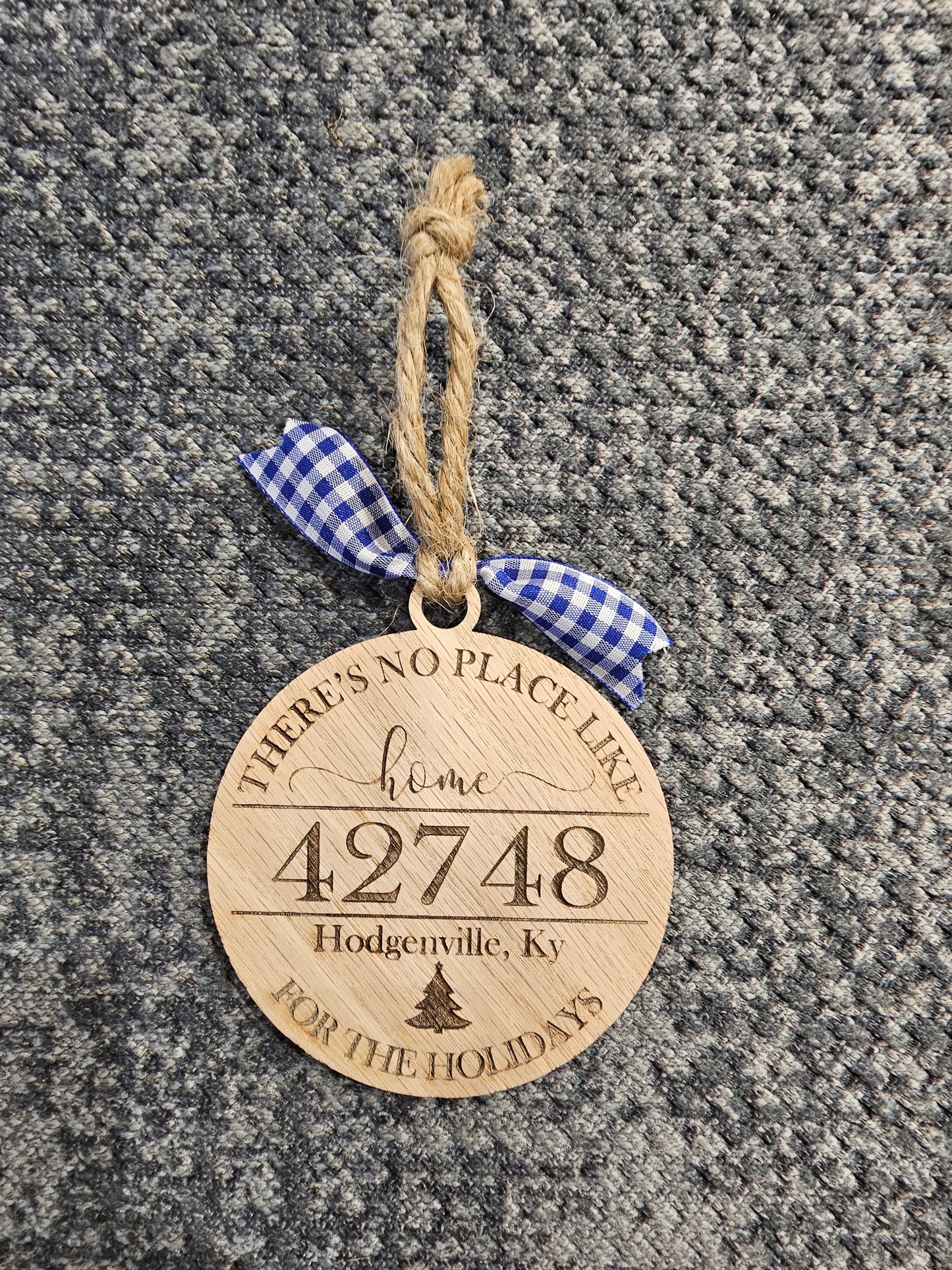 No Place Like Home Zip Code Ornament