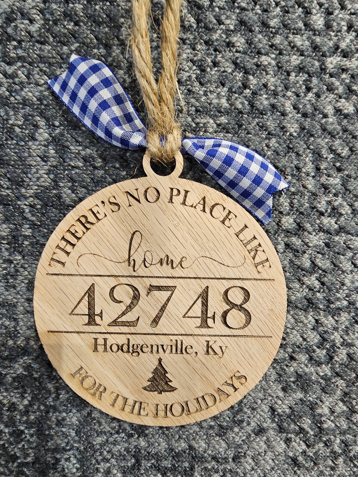 No Place Like Home Zip Code Ornament