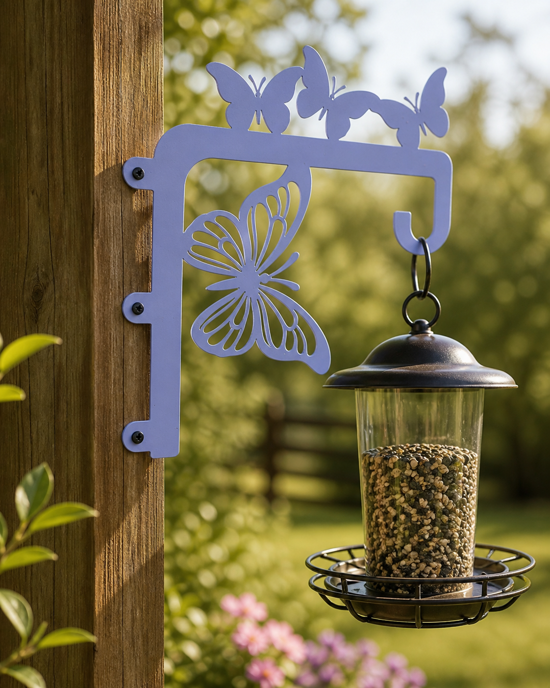 Butterfly Feeder Hook – 13” x 13” 14 ga Steel metal