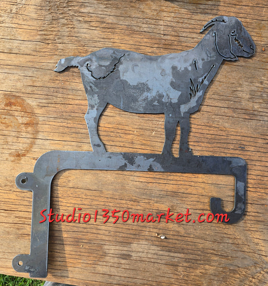 Goat Bird Feeder Hook Hanging flowers 12x12 Steel Metal